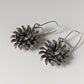 Silver Steed Chrysanthemum Dropped Earrings