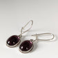 Silver Steed Purple Crystal Dropped Earrings