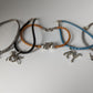 Silver Steed Assorted Charms on Leather Cord Bracelet