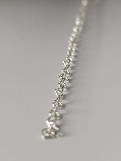 Silver Steed Heart Link Silver Bracelet
