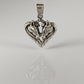 Silver Steed Horse Heart pendant