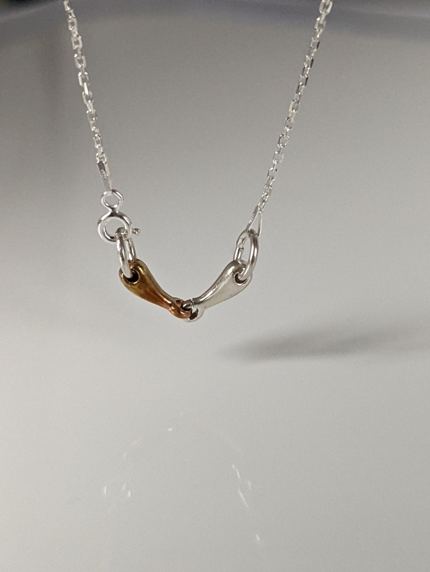 Silver Steed Snaffle Necklace