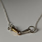 Silver Steed Snaffle Necklace