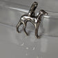 Silver Steed Greyhound Silver Pendant