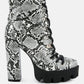 Palmetto Snake Skin Ankle Boots