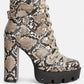 Palmetto Snake Skin Ankle Boots