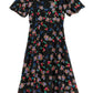 Louche Nadine Carpathian Florals Print Midi Dress