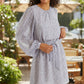Belynda Rosetta Long Sleeve Mini Dress