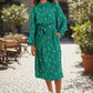 Bron Bauhaus Abstract Print Midi Shirt Dress
