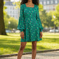 Louche Bindy Bauhaus Abstract Print Square Neck Long Sleeve Dresses
