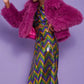 Pink Bamboo Lyocell Knitted Vegan Faux Shearling Jacket