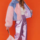 Pink Pyramid Faux Fur Bag