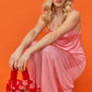 Pink Red Checkered Love Heart Bag