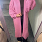Womens Ballon Sleeve Knitted Cardigan Cozy Long Sleeve Knit Cardigan One Size Fits 11 Colors