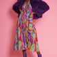 Purple Bamboo Lyocell Knitted Vegan Faux Shearling Jacket