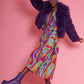 Purple Bamboo Lyocell Knitted Vegan Faux Shearling Jacket