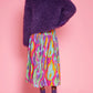 Purple Bamboo Lyocell Knitted Vegan Faux Shearling Jacket