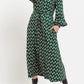 Louche Tabitha Retro Cubes Print Midi Shirtdress