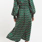 Louche Tabitha Retro Cubes Print Midi Shirtdress
