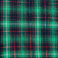 Peppi Winter Check Smocked Bodice Midi Dress - Green