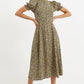 Romola Santa Fe Floral Laced Back Midi Dress
