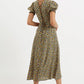 Romola Santa Fe Floral Laced Back Midi Dress