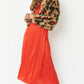 Red Faux Fur Cropped Jacket