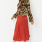 Red Faux Fur Cropped Jacket