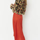 Red Faux Fur Cropped Jacket