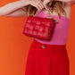 Red Vegan Leather Hand Made Millie Cross Body Bag