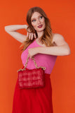 Red Vegan Leather Hand Made Millie Cross Body Bag
