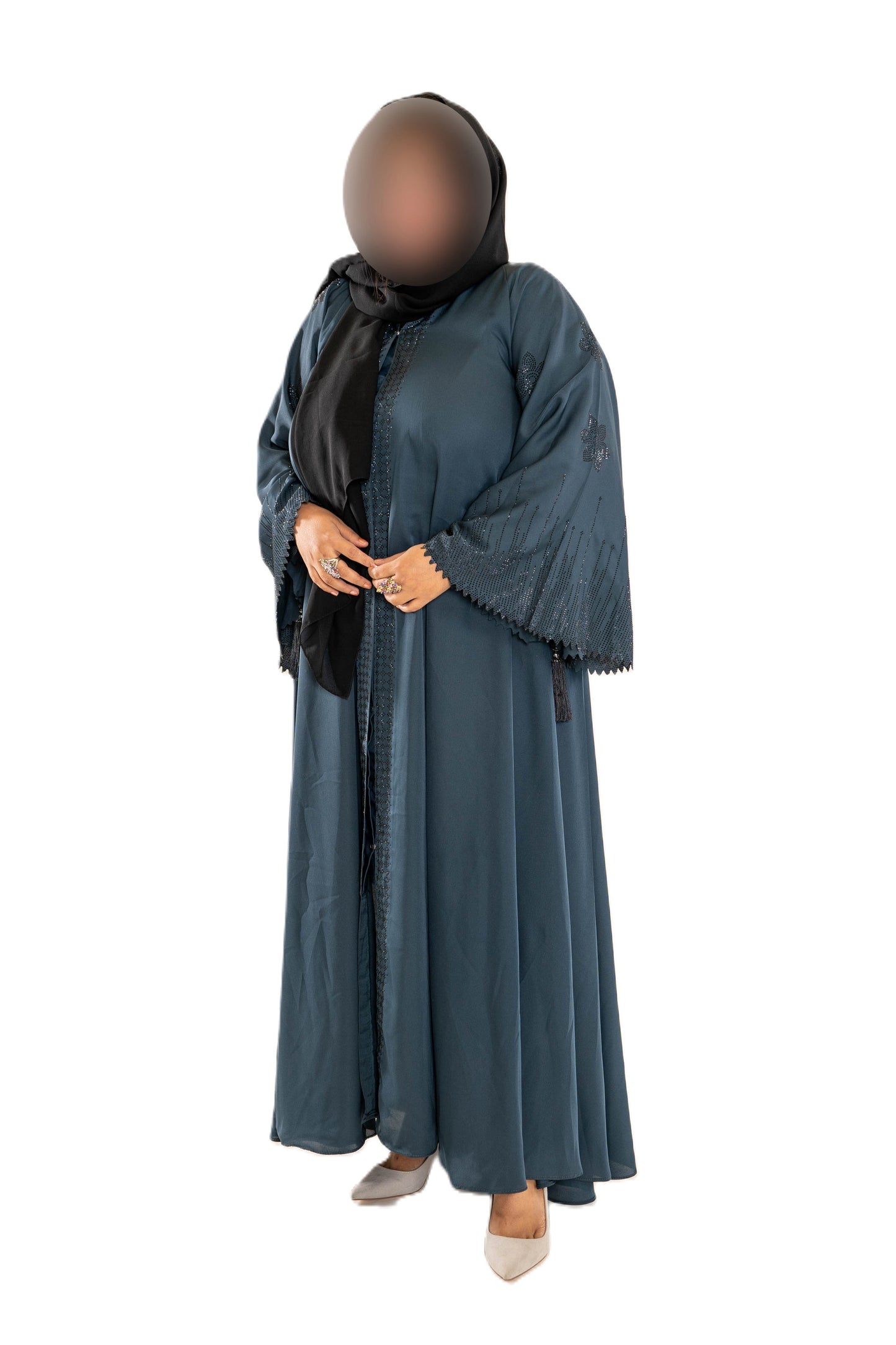 DMC Abaya open sleeve & Tassel