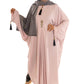 Colour Abaya with Brooch - High-Quality Fabric Elegant and Versatile Abaya for Any Occasion