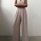 Imani - Elegant Spaghetti Strap Wide-Leg Jumpsuit