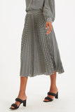 Louche Sabina Diamonds Forever Print Pleated Midi Skirt