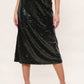 Louche Saro Sequin Midi Skirt - Green
