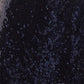 Jaska Sequin V Neck Mini Dress - Navy