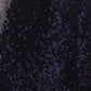Louche Saro Sequin Midi Skirt - Navy