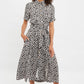 Louche Shauna Gingham Twist Print Short Sleeve Shirtdress