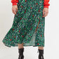 Louche Barney Folk Floral Print Midi Skirt in Multi