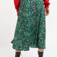 Louche Barney Folk Floral Print Midi Skirt in Multi