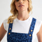Sofiya Animal Magic Print Mini Pinafore Dress