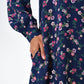 Sola Naïve Posy Print Long Sleeve Mini Dress - Navy