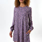 Sola Naïve Posy Print Long Sleeve Mini Dress - Violet