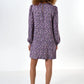Sola Naïve Posy Print Long Sleeve Mini Dress - Violet