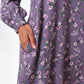 Sola Naïve Posy Print Long Sleeve Mini Dress - Violet