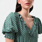 Solyne Flower Tile Print Mini Dress