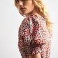 Solyne Strawberry Fields Print Frill V-Neck Mini Dress