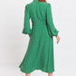 Louche Sorrel Polka Dot Print Long Sleeve Midi Dress