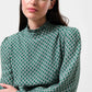 Sorrel Flower Tile Print Midi Dress